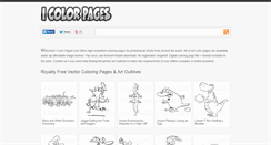 Desktop Screenshot of icolorpages.com